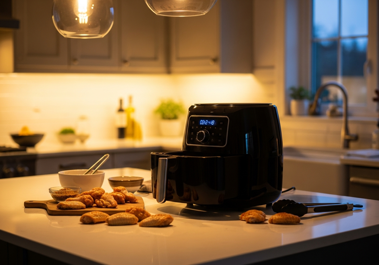 Air Fryer na cozinha